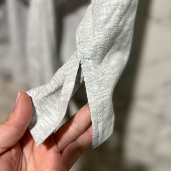 𝅺Topshop Tie Back tank Top sleeveless Heather Grey - Picture 7 of 10